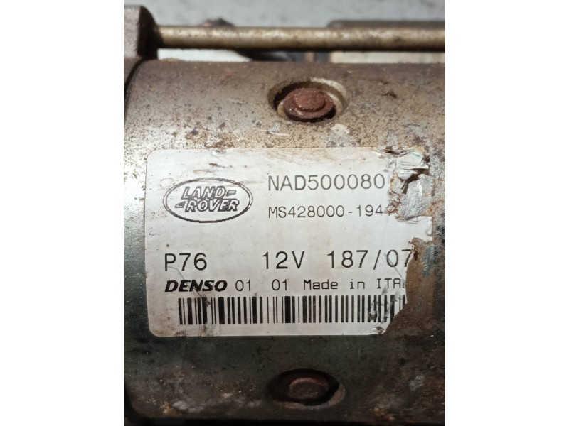 Recambio de motor arranque para land rover discovery v6 td s referencia OEM IAM NAD500080 MS4280001941 