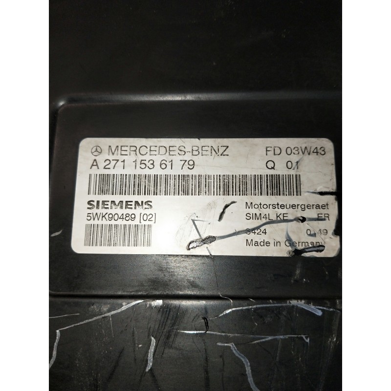 Recambio de centralita motor uce para mercedes clase c (w203) berlina referencia OEM IAM 5WK90489 A2711536179 