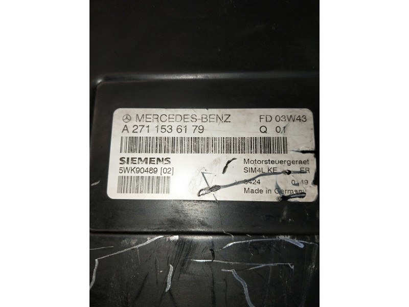 Recambio de centralita motor uce para mercedes clase c (w203) berlina referencia OEM IAM 5WK90489 A2711536179 
