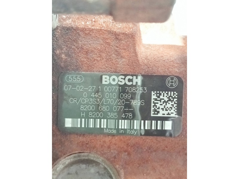 Recambio de bomba inyeccion para renault laguna ii (bg0) referencia OEM IAM 8200385478 8200680077 0445010099 / BOSCH