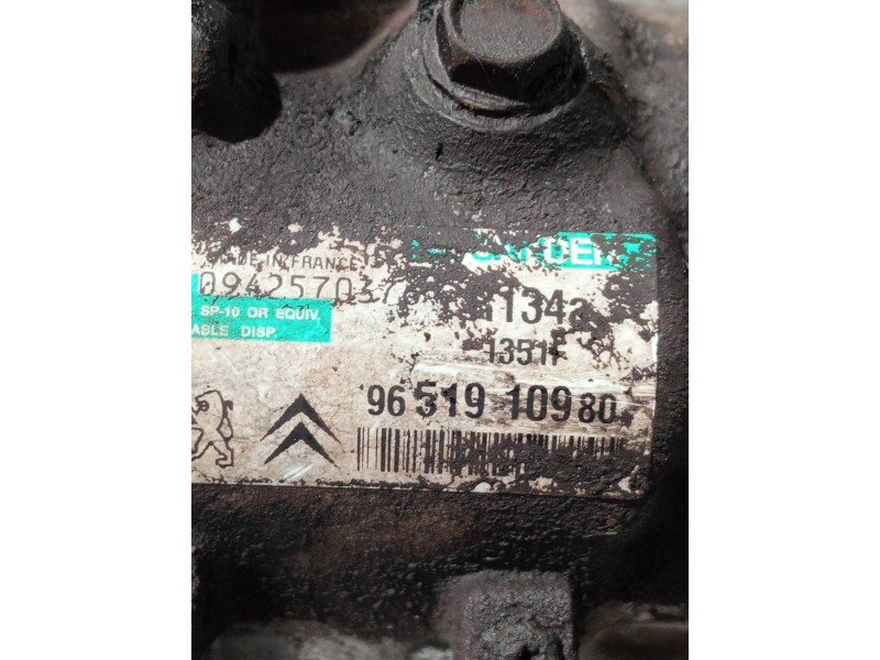 Recambio de compresor aire acondicionado para peugeot 207 x-line referencia OEM IAM 9651910980 1351F 
