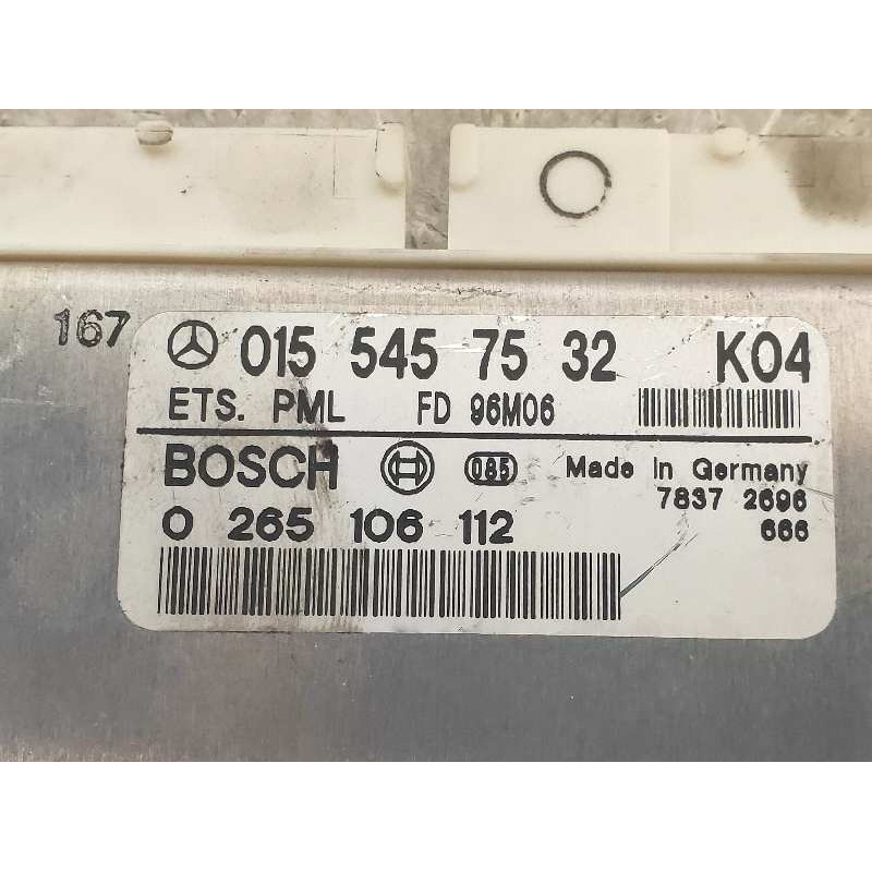 Recambio de centralita airbag para mercedes clase e (w210) berlina diesel 300 diesel (210.020) referencia OEM IAM 0265106112 015