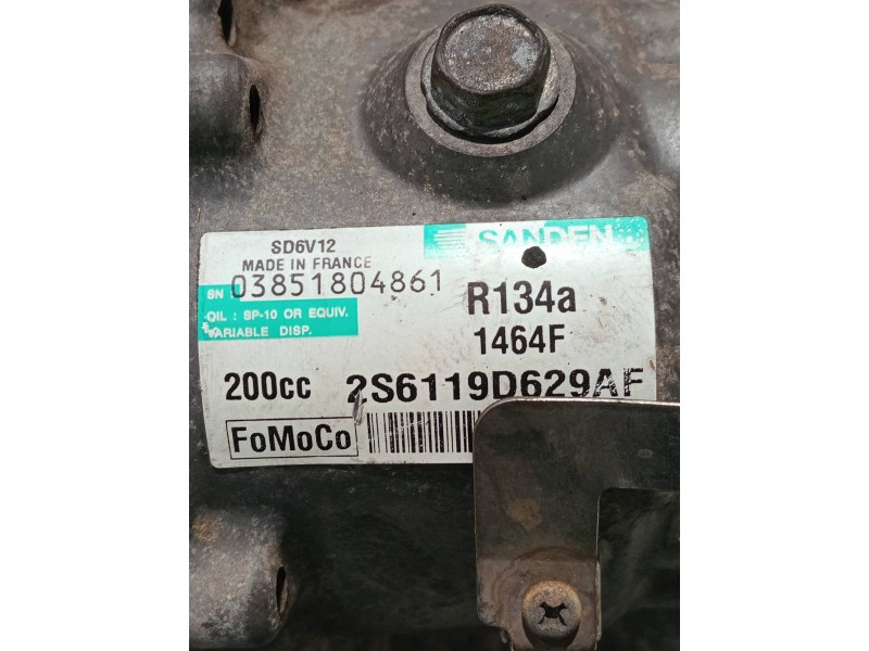 Recambio de compresor aire acondicionado para ford fiesta (cbk) fun referencia OEM IAM 2S6119D629AF 1464F 