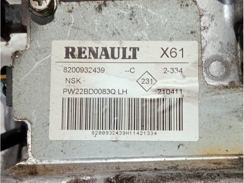 Recambio de columna direccion para renault kangoo referencia OEM IAM 8200932439 780100181 PW22BD0083Q