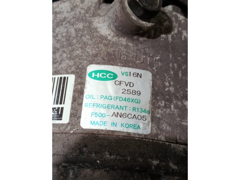 Recambio de compresor aire acondicionado para hyundai i30 referencia OEM IAM F500AN6CA05 FD46XG 