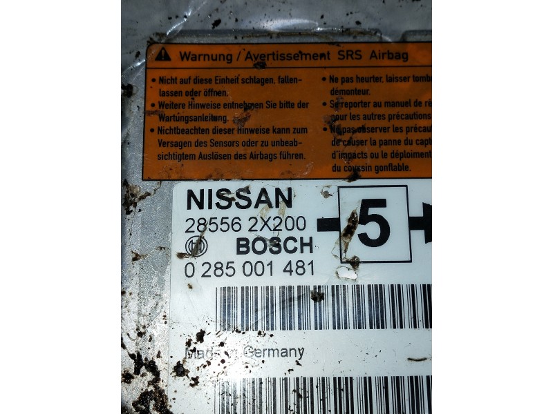 Recambio de centralita airbag para nissan terrano/terrano.ii (r20) referencia OEM IAM 0285001481 285562X200 