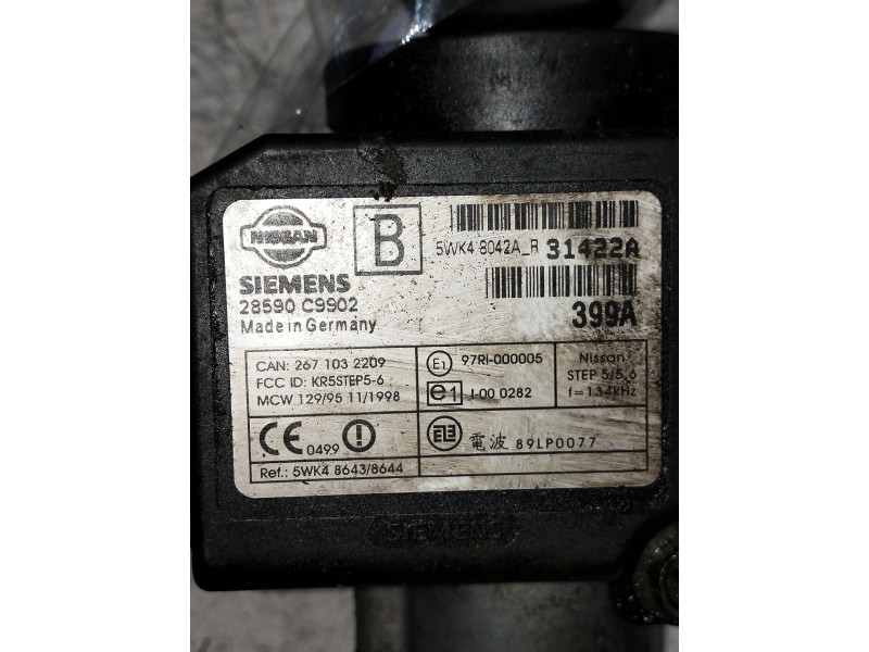 Recambio de conmutador de arranque para nissan terrano/terrano.ii (r20) referencia OEM IAM 5WK48042AR 28590 C9902