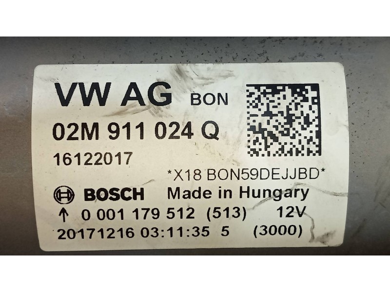 Recambio de motor arranque para seat ibiza (kj1) style referencia OEM IAM 0001179512 02M911024Q 