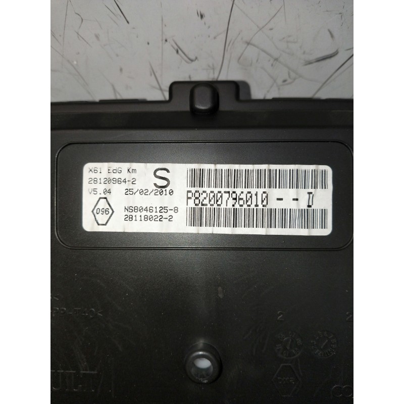 Recambio de cuadro instrumentos para renault kangoo (f/kc0) referencia OEM IAM P8200796010D 281209642 