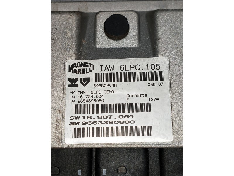 Recambio de centralita motor uce para peugeot 207 x-line referencia OEM IAM IAW6PC105 16807064 9663380880