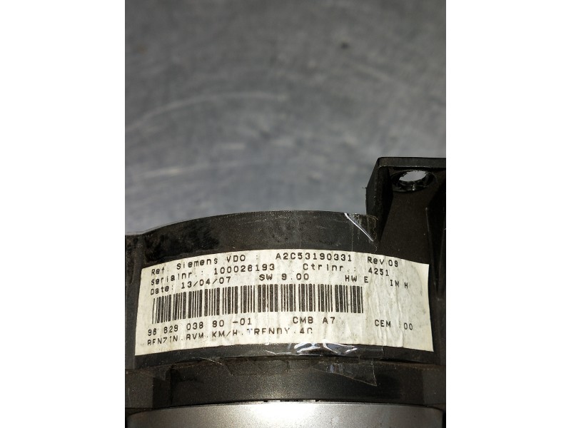 Recambio de cuadro instrumentos para peugeot 207 x-line referencia OEM IAM 9662903880 A2C53190331 