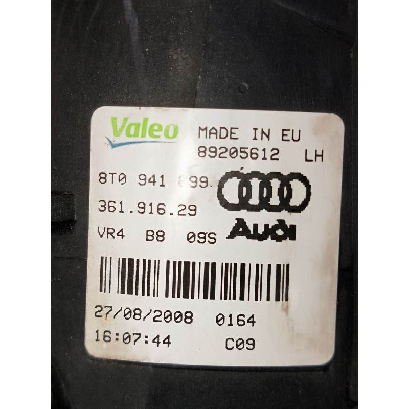 Recambio de faro antiniebla izquierdo para audi a4 avant (8k5) (2008) referencia OEM IAM 89205612 8T0941699 