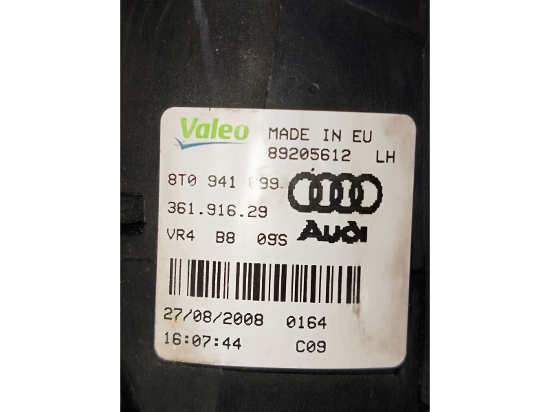 Recambio de faro antiniebla izquierdo para audi a4 avant (8k5) (2008) referencia OEM IAM 89205612 8T0941699 