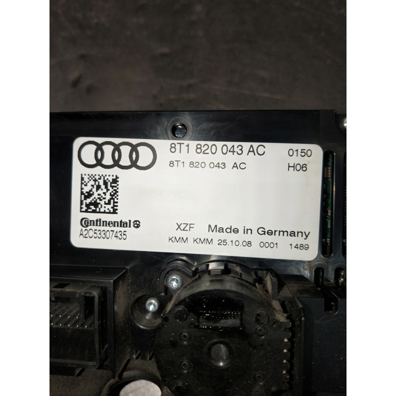 Recambio de mando calefaccion / aire acondicionado para audi a4 avant (8k5) (2008) referencia OEM IAM 8T1820043AC A2C53307435 