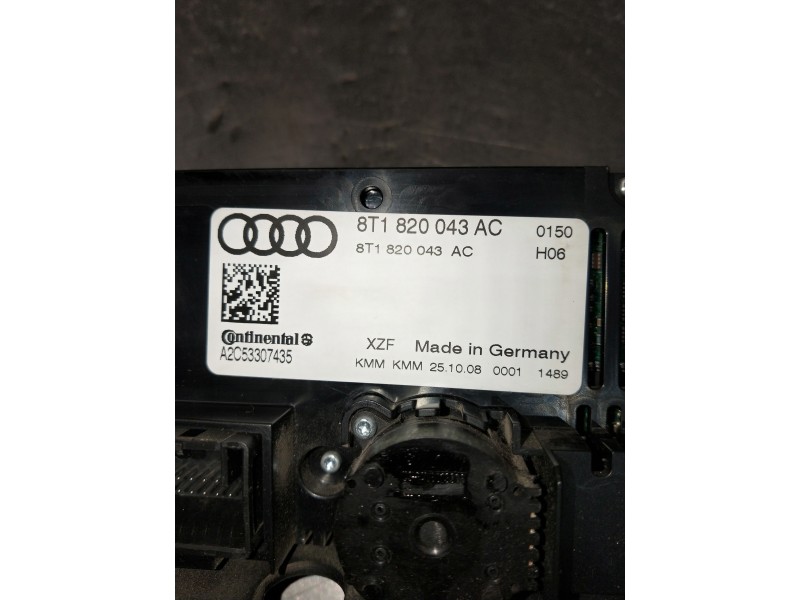 Recambio de mando calefaccion / aire acondicionado para audi a4 avant (8k5) (2008) referencia OEM IAM 8T1820043AC A2C53307435 