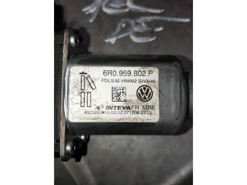 Recambio de elevalunas delantero derecho para skoda fabia (5j2 ) referencia OEM IAM 6R0959802P  5P