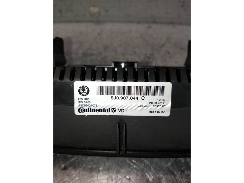 Recambio de mando calefaccion / aire acondicionado para skoda fabia (5j2 ) referencia OEM IAM 5J0907044C A2C53427076 