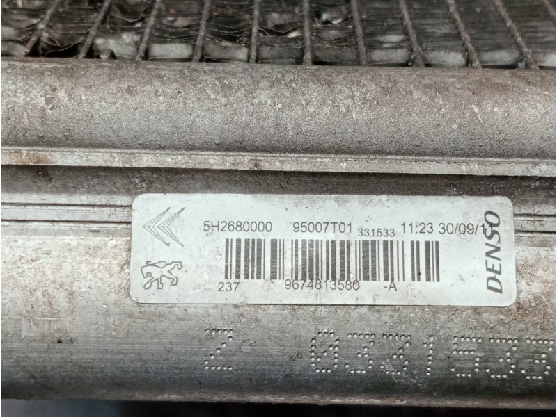 Recambio de condensador / radiador aire acondicionado para citroen c3 referencia OEM IAM 9674813580 5H2680000 95007T01