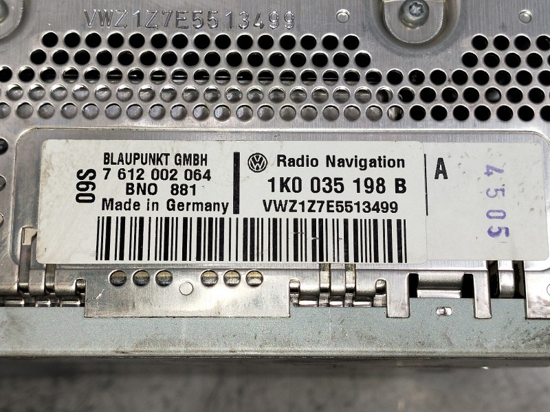 Recambio de sistema navegacion gps para volkswagen passat berlina (3c2) referencia OEM IAM 1K0035198B 7612002064 