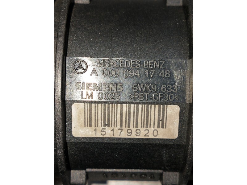 Recambio de caudalimetro para mercedes clase m (w163) referencia OEM IAM A0000941748 5WK9633 