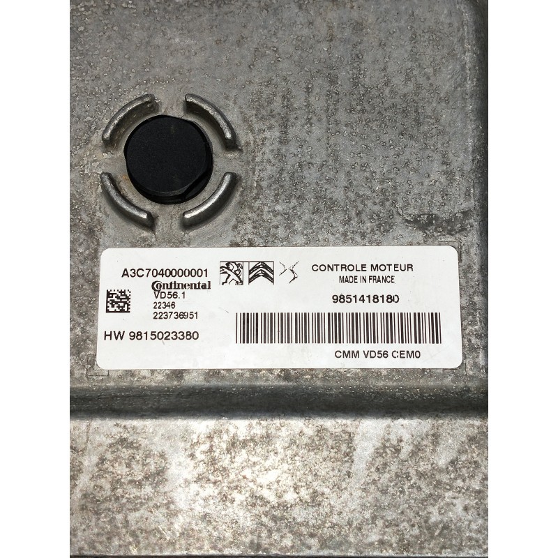 Recambio de centralita motor uce para opel corsa f referencia OEM IAM 9851418180 A3C7040000001 9815023380