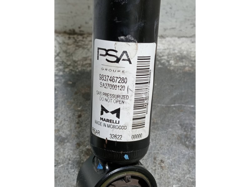 Recambio de amortiguador trasero izquierdo para opel corsa f referencia OEM IAM 9837467280  
