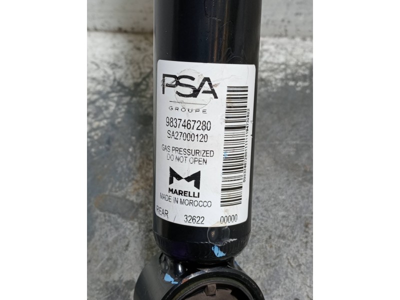 Recambio de amortiguador trasero derecho para opel corsa f referencia OEM IAM 9837467280  