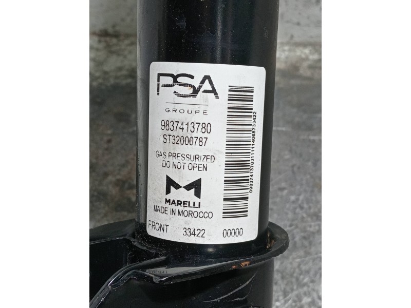 Recambio de amortiguador delantero izquierdo para opel corsa f referencia OEM IAM 9837413780  