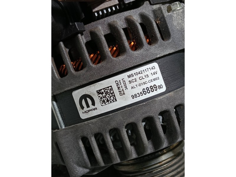 Recambio de alternador para opel corsa f referencia OEM IAM 9835688980 MS1042117143 