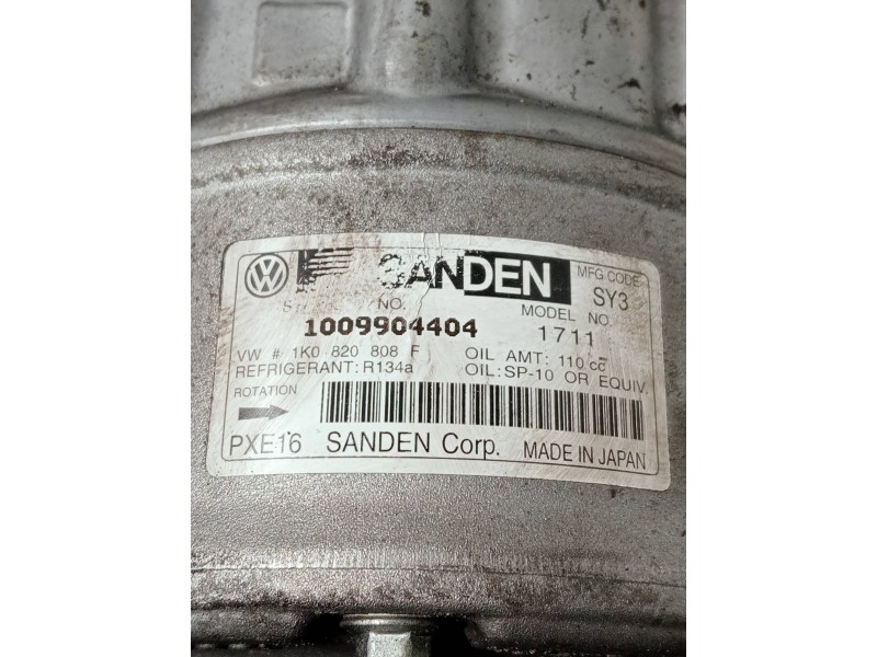 Recambio de compresor aire acondicionado para volkswagen tiguan (5n2) referencia OEM IAM 1K0820808F  