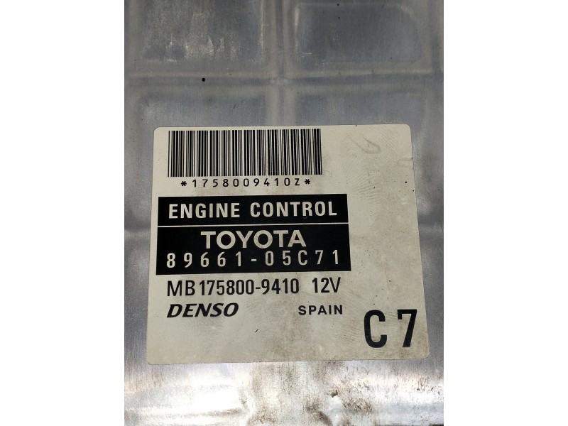 Recambio de centralita motor uce para toyota avensis berlina (t25) referencia OEM IAM 8966105C71 MB1758009410 