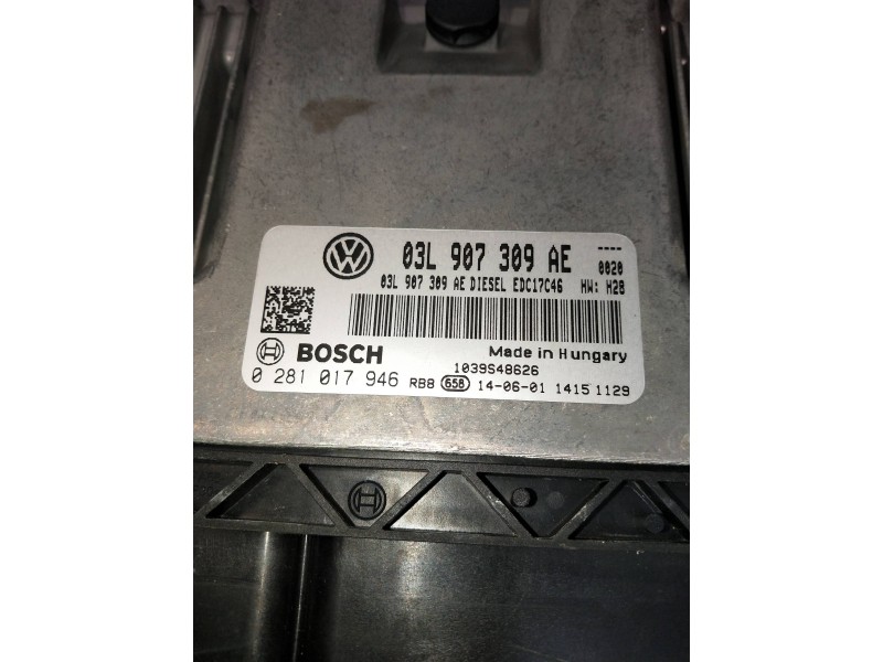Recambio de centralita motor uce para volkswagen tiguan (5n2) referencia OEM IAM 0281017946 03L907309AE 