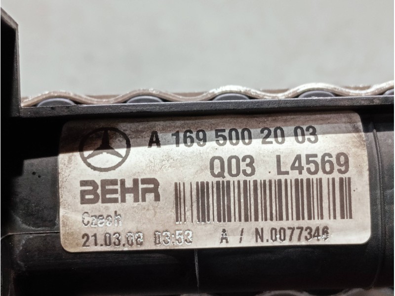 Recambio de radiador agua para mercedes clase b (w245) referencia OEM IAM A1695002003 A1695003504 