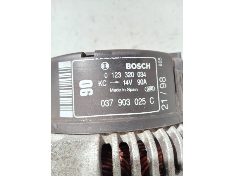 Recambio de alternador para volkswagen new beetle (9c1/1c1) referencia OEM IAM 037903025C 0123320034 