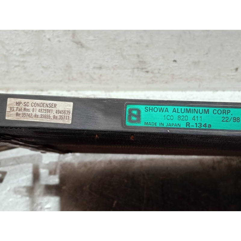 Recambio de condensador / radiador aire acondicionado para volkswagen new beetle (9c1/1c1) referencia OEM IAM 1C0820411 B1482594