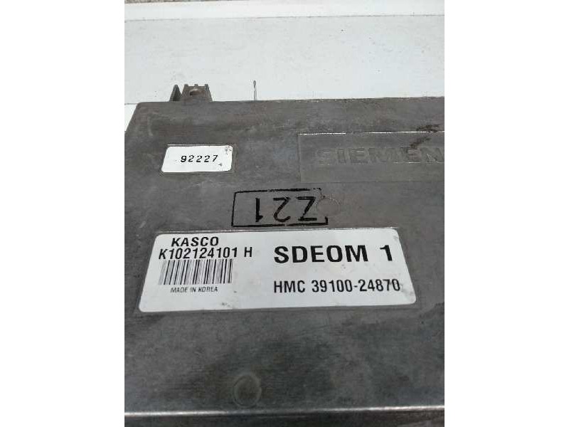 Recambio de centralita motor uce para hyundai pony (x2) referencia OEM IAM K102124101H HMC3910024870 SDEOM1