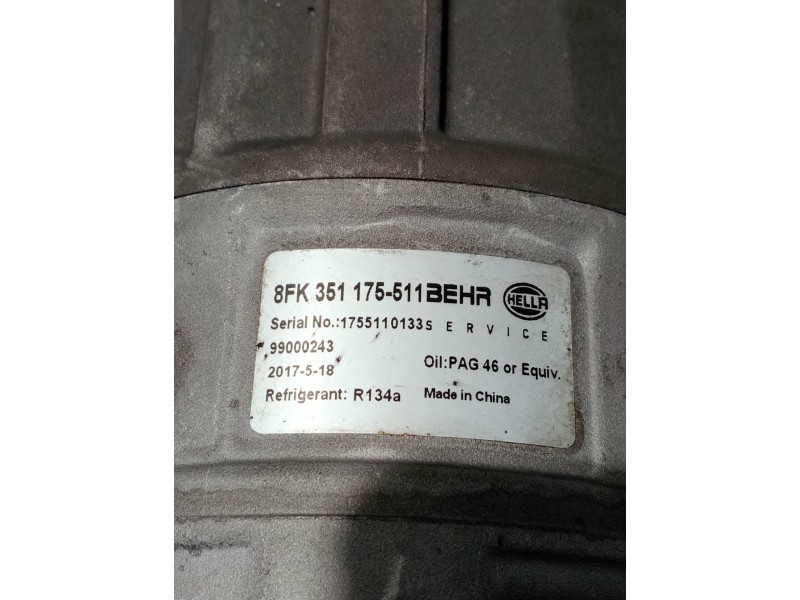 Recambio de compresor aire acondicionado para mercedes clase e (w210) berlina referencia OEM IAM 8FK351175511 99000243 