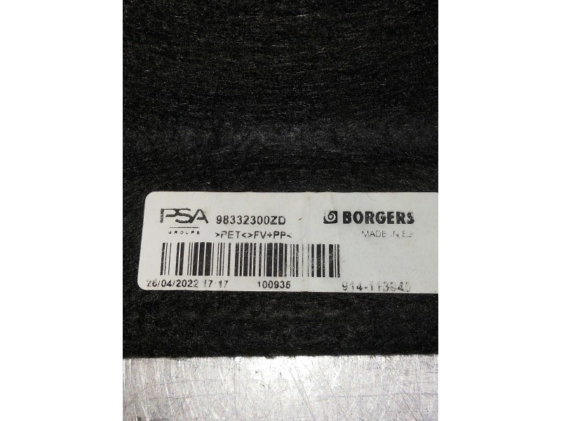 Recambio de bandeja trasera para citroen c4 lim. referencia OEM IAM 98332300ZD  