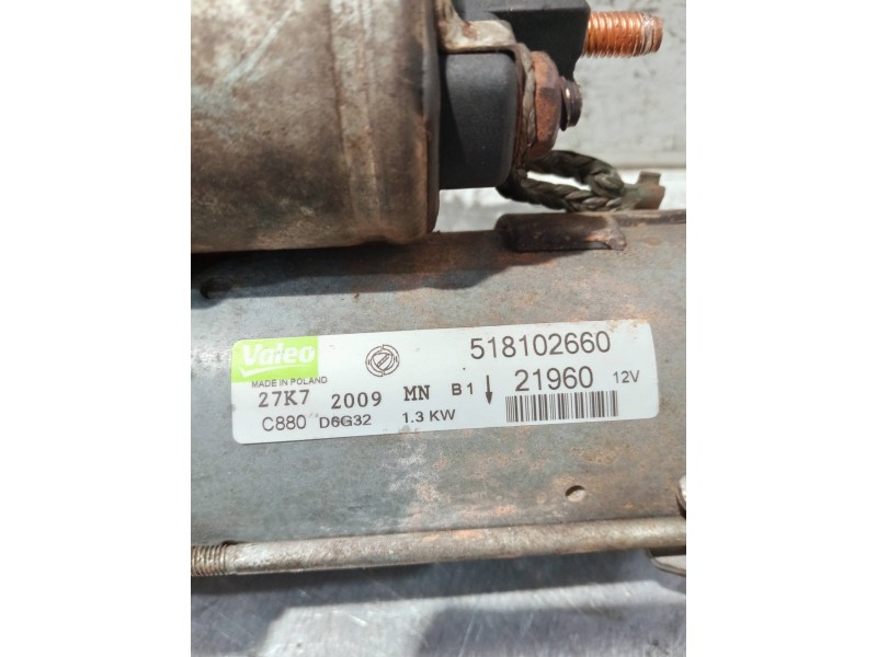 Recambio de motor arranque para fiat panda (169) referencia OEM IAM 518102660 D6G32 