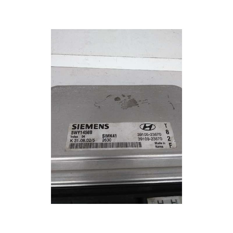 Recambio de centralita motor uce para hyundai matrix (fc) 1.8 gls full referencia OEM IAM 5WY1456B 3910523670 T82F 3910923670 SI