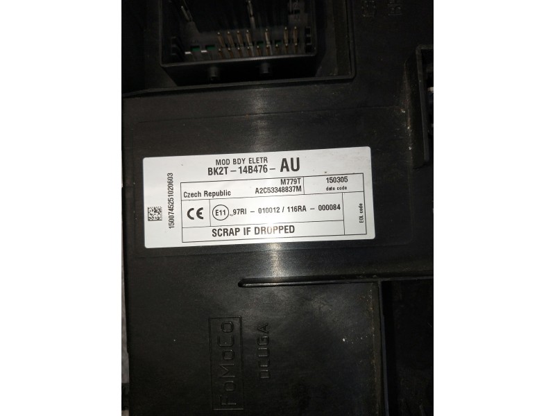 Recambio de caja reles / fusibles para ford transit custom kombi referencia OEM IAM BK2T14B476AU A2C53348837M 