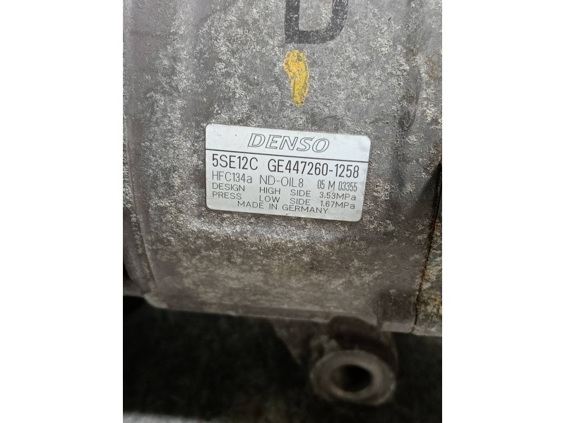 Recambio de compresor aire acondicionado para toyota auris active referencia OEM IAM 4472601258  