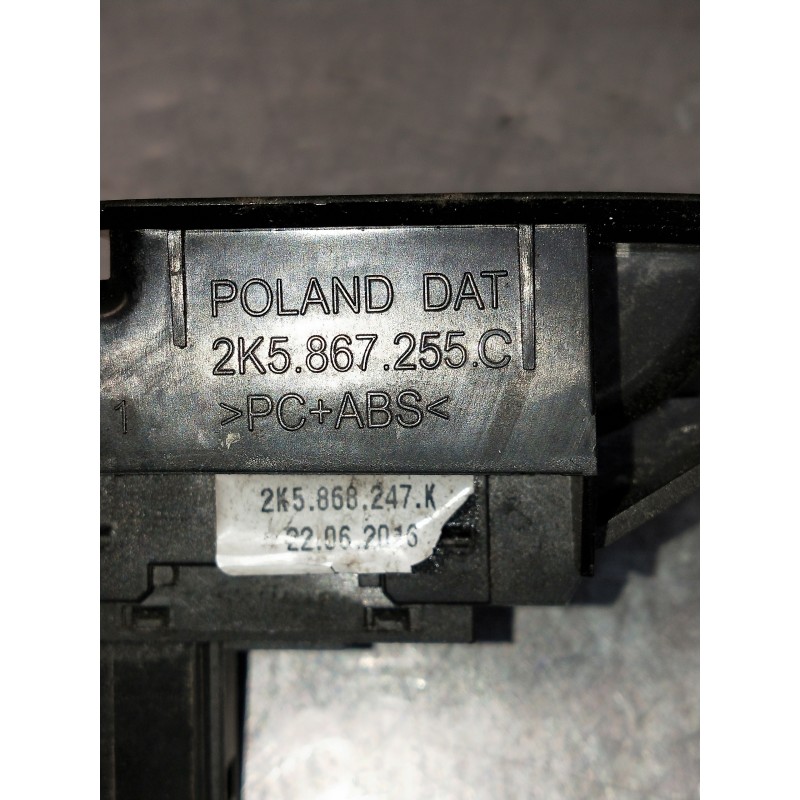 Recambio de mando elevalunas delantero derecho para volkswagen caddy furgón/kombi maxi kombi bmt referencia OEM IAM 2K5867255C 2