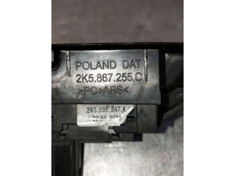 Recambio de mando elevalunas delantero derecho para volkswagen caddy furgón/kombi maxi kombi bmt referencia OEM IAM 2K5867255C 2