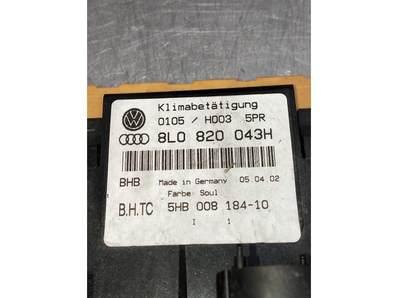 Recambio de mando calefaccion / aire acondicionado para audi a3 (8l) 1.9 tdi ambiente referencia OEM IAM 8L082043H  