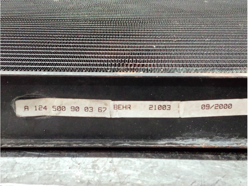 Recambio de radiador agua para mercedes clase e (w124) coupe/cabrio referencia OEM IAM A124500900367  