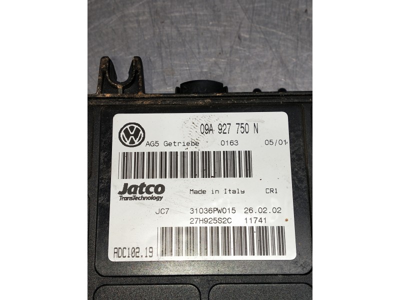 Recambio de centralita cambio automatico para audi a3 (8l) 1.9 tdi ambiente referencia OEM IAM 09A927750N 31036PW015 