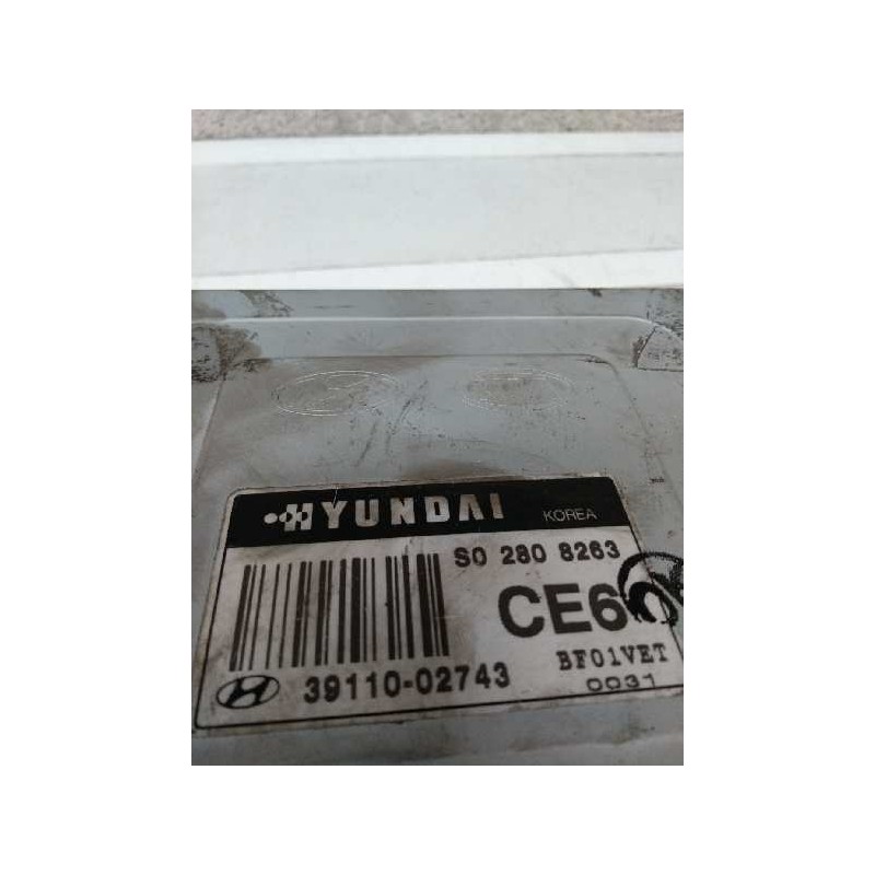 Recambio de centralita motor uce para hyundai atos prime (mx) 1.0 cat referencia OEM IAM 3911002743 S02808263 CE6