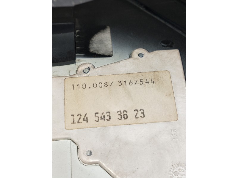 Recambio de cuadro instrumentos para mercedes clase e (w124) coupe/cabrio referencia OEM IAM 1245433823 110008316544 