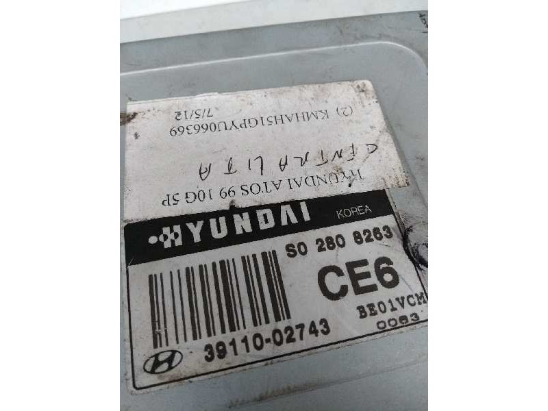 Recambio de centralita motor uce para hyundai atos prime (mx) 1.0 cat referencia OEM IAM 3911002743 S02808263 CE6